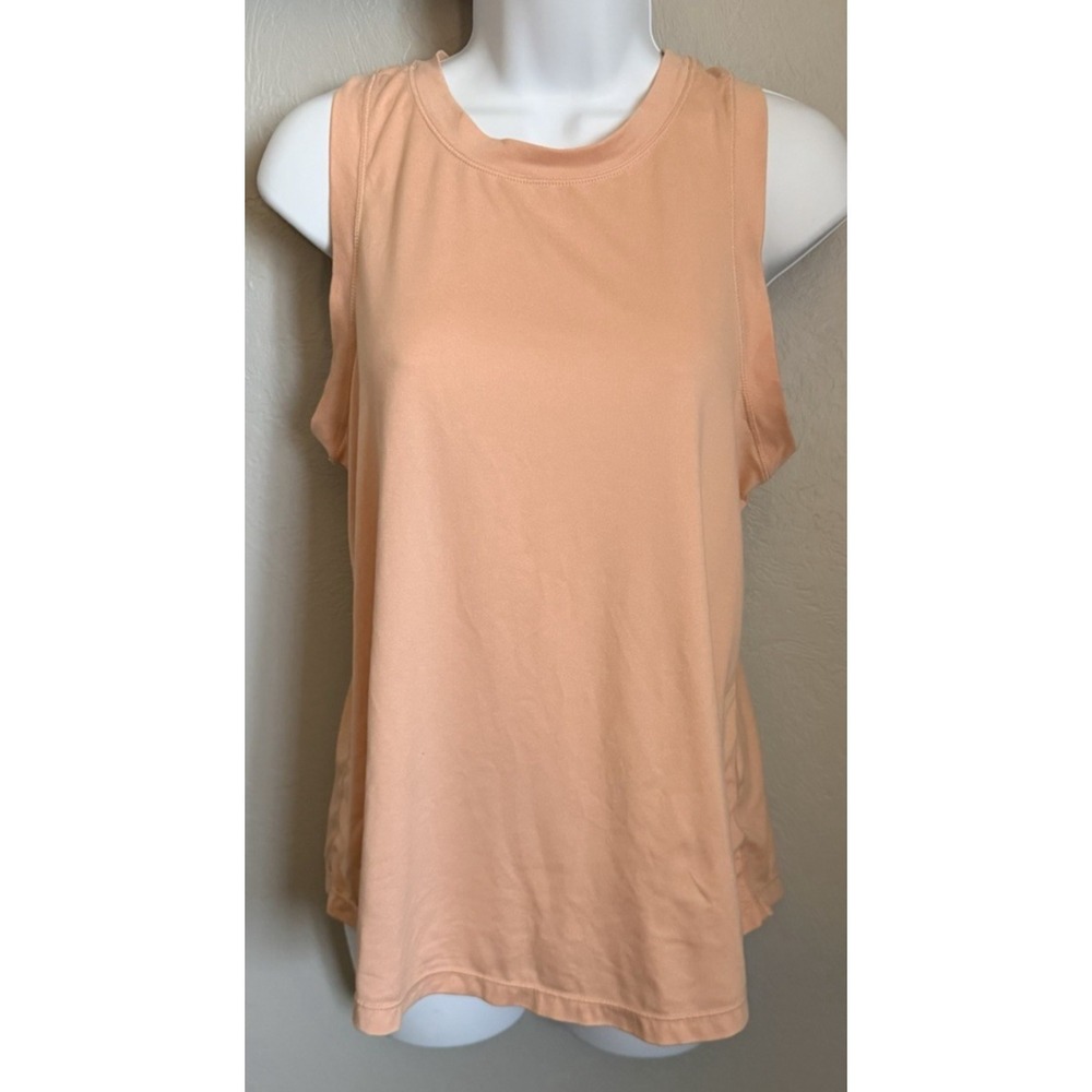 Ascend Athletic Tank Top Womens Size Medium Orange Sleeveless Lightweight‎